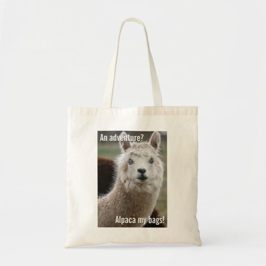Alpaca My Bags for Adventure Canvas tas (Voorkant)
