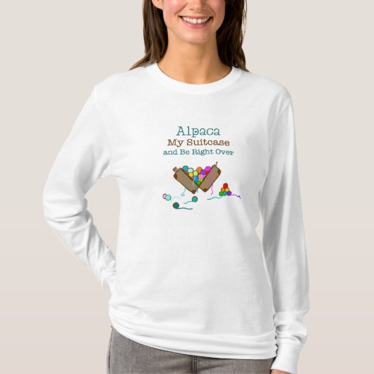 Alpaca My Suitcase Long-sleeved T-shirt (Voorkant)