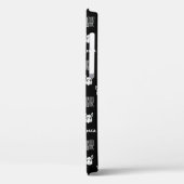 Alpaca noir et blanc iPhone 12 Coques par Wighar (Verso / Gauche)