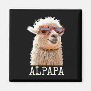 Alpaca Papa Alpapa Lama Vader Schattige Alpaca Vad Magneet