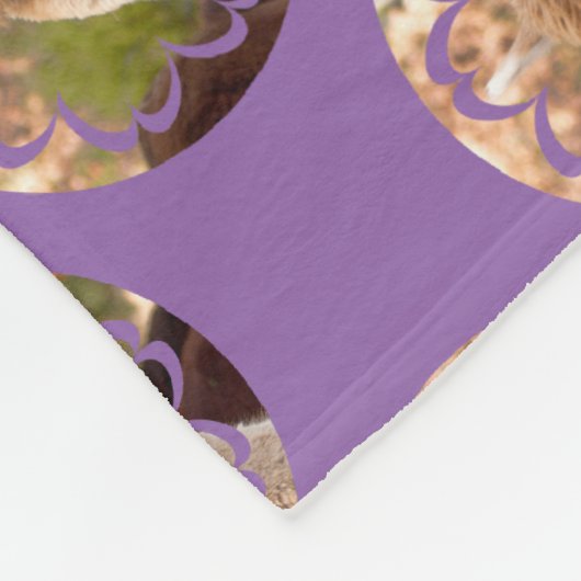 Alpaca Polyester Fleece Blanket Deken (Hoek)