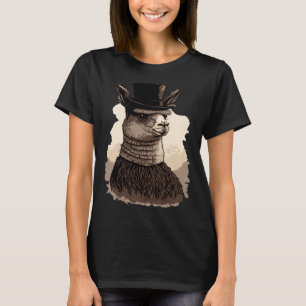 Alpaca Portant Un Chapeau De Haut