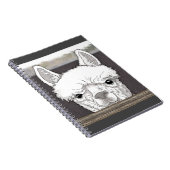 Alpaca Portrait Notitieboek (Rechterzijde)