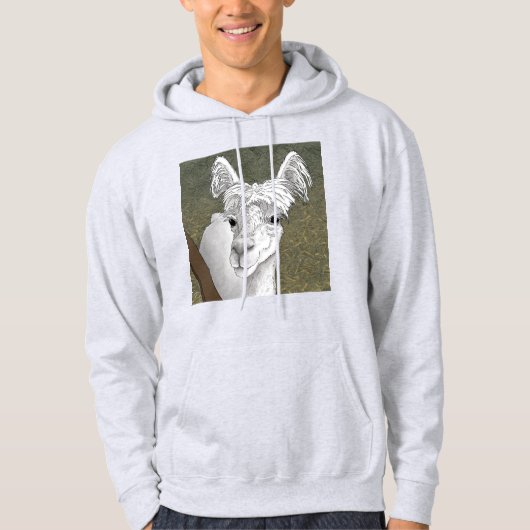 Alpaca Portret 2 Hoodie (Voorkant)