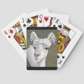Alpaca Portret 2 Pokerkaarten (Achterkant)