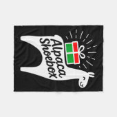 Alpaca Scute Ss Cute Ssbox Christmas Child Giving Fleece Deken (Voorkant (Horizontaal))