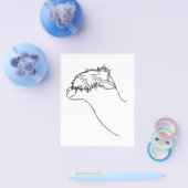 Alpaca Sketch. Flyer (Enkel)