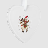 Alpaca Sloth Christmas (1) Ornament (voorkant)