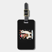 Alpaca Sloth Christmas (3) Bagagelabel (Voorkant verticaal)