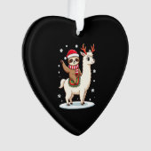 Alpaca Sloth Christmas (3) Ornament (voorkant)