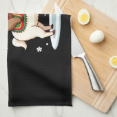 Alpaca Sloth Christmas (3) Theedoek (Quarter Fold)