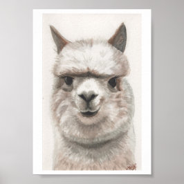 Alpaca Smile Art Print Ready to Framing Miranda