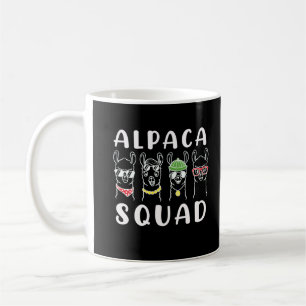 Alpaca Squad Gangster Funny Alpaca Friends Koffiemok