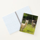 Alpaca thema Notitieboek gepersonaliseerd (Binnen)