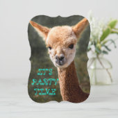 Alpaca Uitnodiging (Staand voorkant)