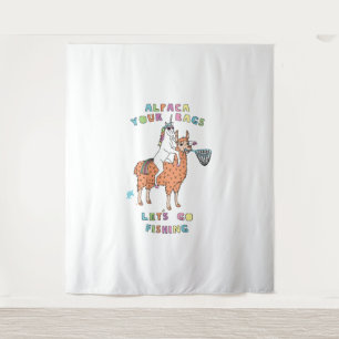 Alpaca Uw tassen Let's Go Vist Eenhoorn Wandkleed