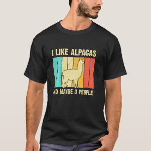 Alpaca Voor Mannen Vrouwen Lama Guanaco Vicuna T-shirt