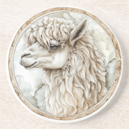 Alpaca Wild Tame en tijdloos Collectie Zandsteen Onderzetter