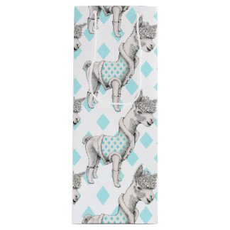 Alpaca Wine Gift Bag Wijn Cadeautas