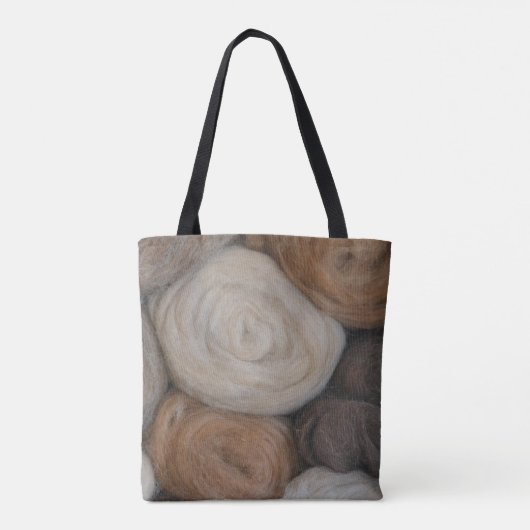 Alpaca Wool Tote Bag (Achterkant)