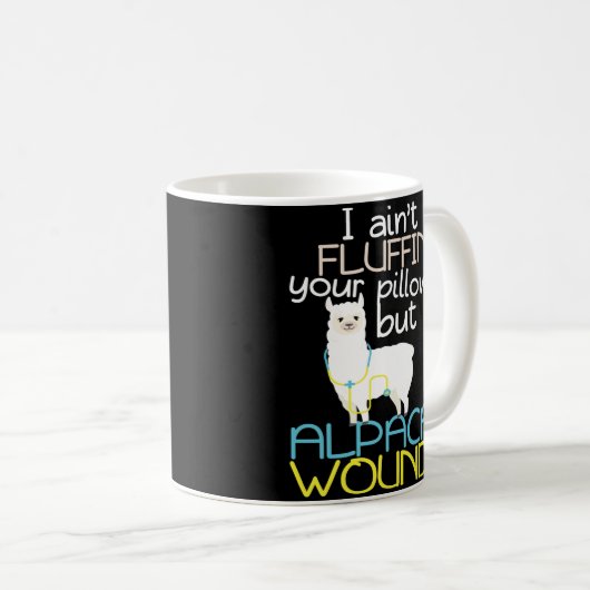 Alpaca Wound Care Nurse Coffee Mok Trauma ER EMT (Voorkant rechts)