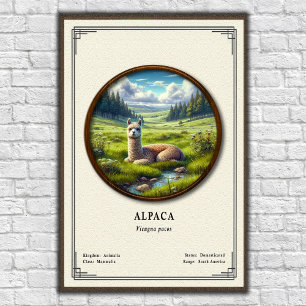 Alpaca Zoölogie Serie Poster