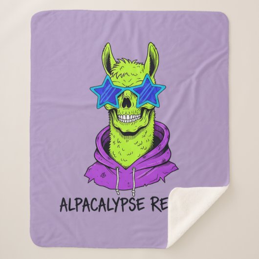 Alpacalypse Ready Sherpa Deken (Voorkant)