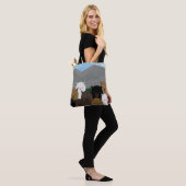 Alpacas Allover-Canvas tas (Op model)