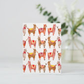 Alpacas Briefkaart (Staand voorkant)