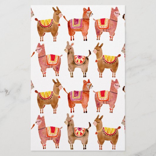 Alpacas Briefpapier (Voorkant)