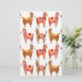 Alpacas Briefpapier (Staand voorkant)