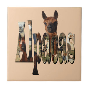 "Alpaca's: Een Harige Vriend Achter de Naam" Tegeltje