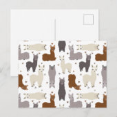 Alpacas Geo Pattern Briefkaart (Voorkant / Achterkant)