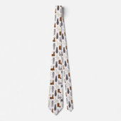 Alpacas Geo Pattern Stropdas (Voorkant)