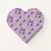 Alpacca llama Love You floral Nom mignon Carnet (Dos)