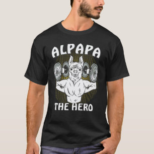 ALPAPA DE HERO Alpapa Vader Familie Lama Papa T-shirt