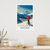 Alpe dHuez décoration murale affiche de ski 1 (Cuisine)