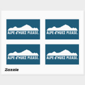Alpe d'Huez Frankrijk alsjeblieft Rechthoekige Sticker (Vel)
