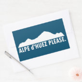 Alpe d'Huez Frankrijk alsjeblieft Rechthoekige Sticker (Envelop)