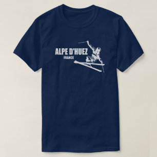 Alpe d'Huez Frankrijk Skiër T-shirt
