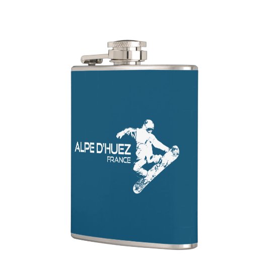 Alpe d'Huez Frankrijk snowboarder Heupfles (Links)