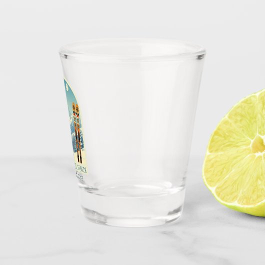 Alpe d'Huez Frankrijk vakantie après ski shot glas (Rechts)