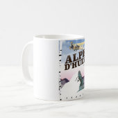 Alpe d'Huez, Franse skiposter Koffiemok (Voorkant links)