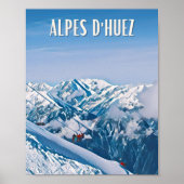 Alpe d'Huez-skiskigebied Poster (Voorkant)