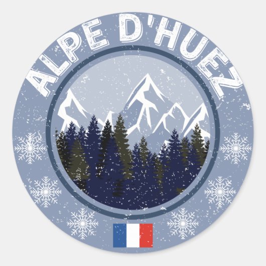 Alpe d'Huez Station de ski Sticker (Devant)