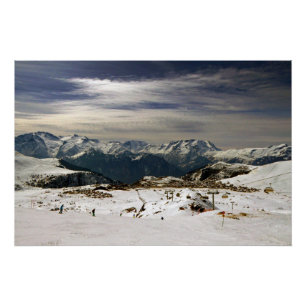 Alpe d'Huez Vaujany Franse Alpen Frankrijk Perfect Poster