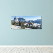Alpe di Siusi winter landschap canvas print (Insitu (Houten vloer))