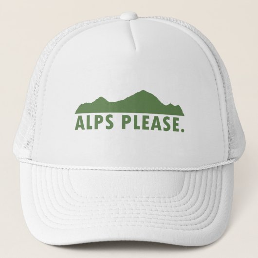 Alpen alsjeblieft trucker pet (Voorkant)