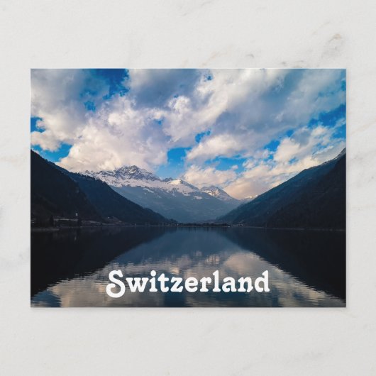 Alpen in Zwitserland en Alpen in Zwitserland Briefkaart (Voorkant)