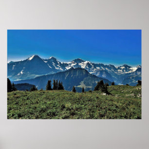 Alpen in Zwitserland Poster